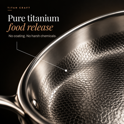 Titan Craft - Hammered Titanium Pan